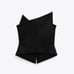 Zara Asymmetric Black Bustier Limited Edition Sz Small