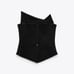 Zara Asymmetric Black Bustier Limited Edition Sz Small