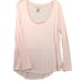 Faceplant Dreams Pajama Top Womens Medium Pink Bamboo Long Sleeve Lined Soft