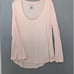 Faceplant Dreams Pajama Top Womens Medium Pink Bamboo Long Sleeve Lined Soft