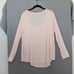 Faceplant Dreams Pajama Top Womens Medium Pink Bamboo Long Sleeve Lined Soft