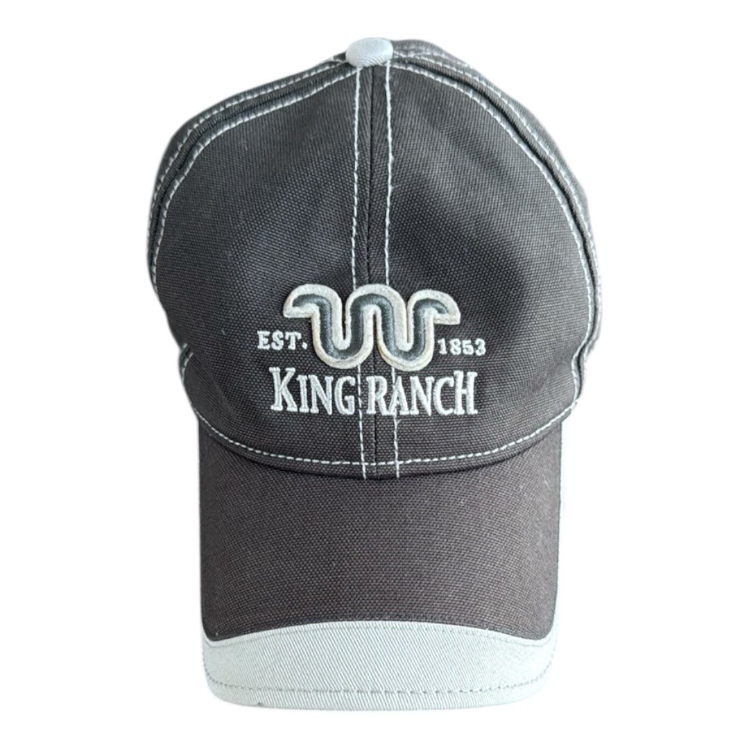 King Ranch Embroidered Cap Kingsville Texas Olive Green/Charcoal Adjustable Hat