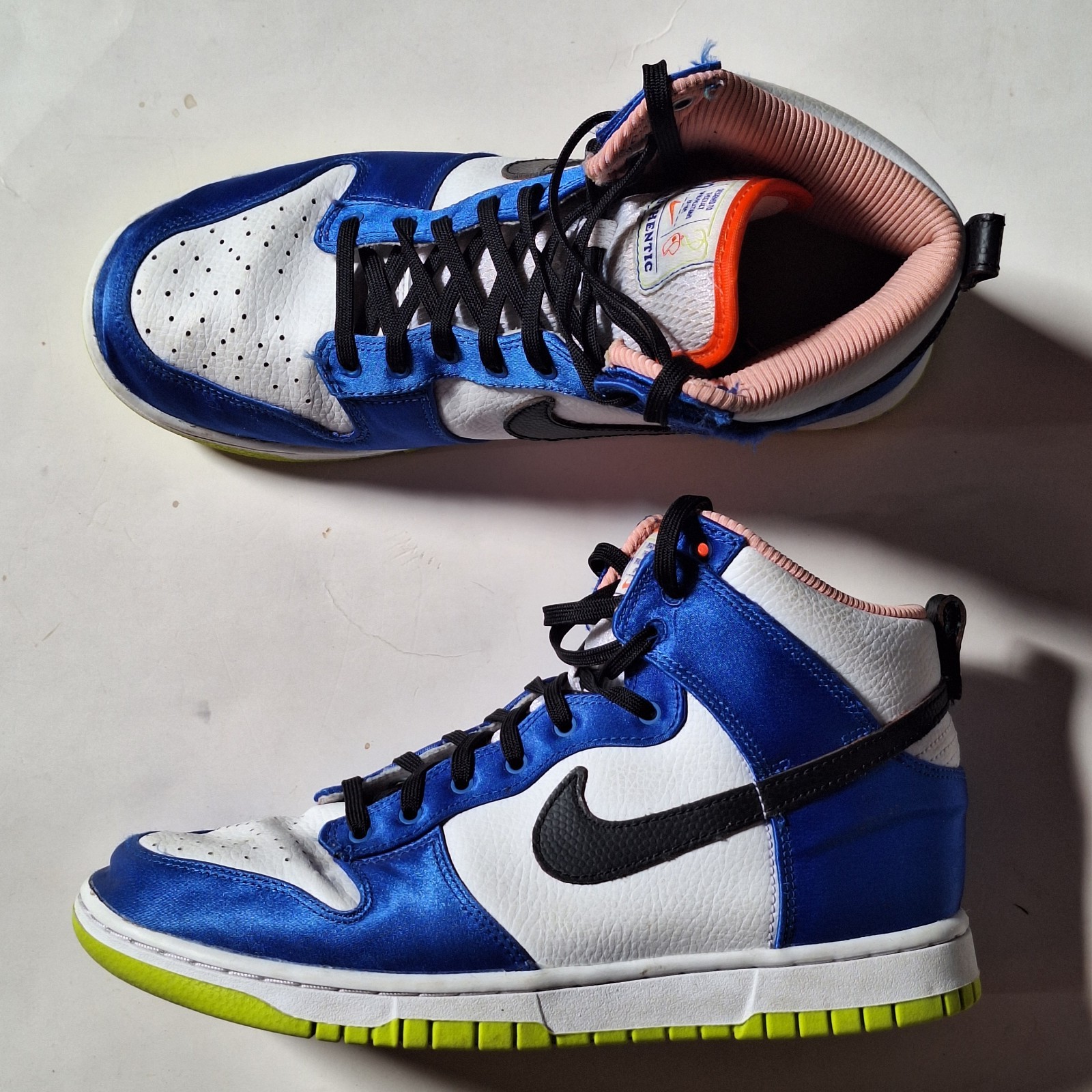 Nike Dunk High Blue Satin (W Size 9 / EUR 40.5)