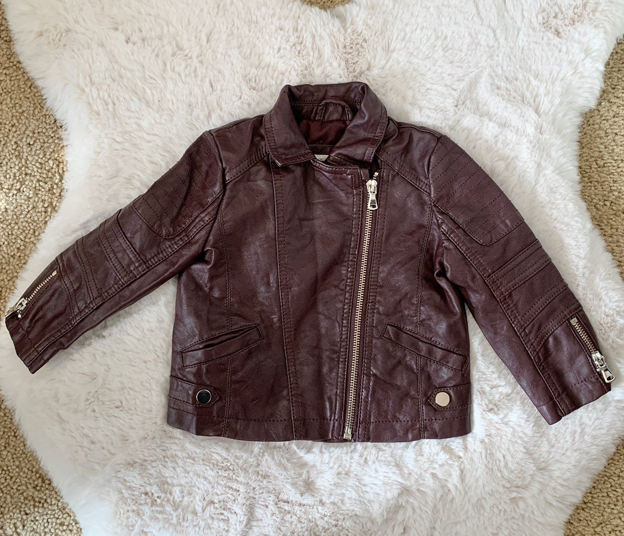 Faux Leather Jacket Toddler