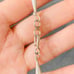 Vintage sterling silver natural amethyst bead Necklace