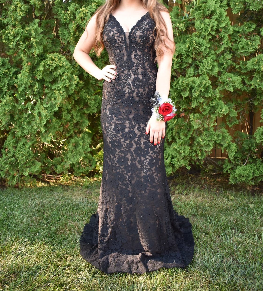 Jovani black prom dress