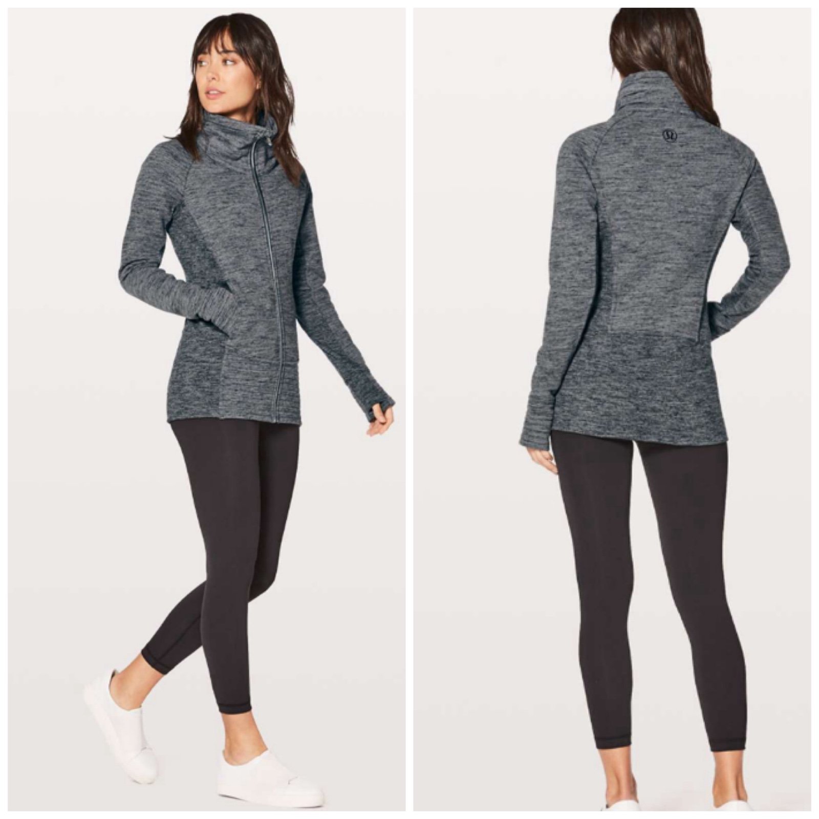 Lululemon Radiant Jacket II Heathered Core Dark Grey (First Release) size 6