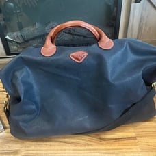 JUMP Uppsala Soft Duffle Travel bag brushed leather blue Overnight vintage Carry