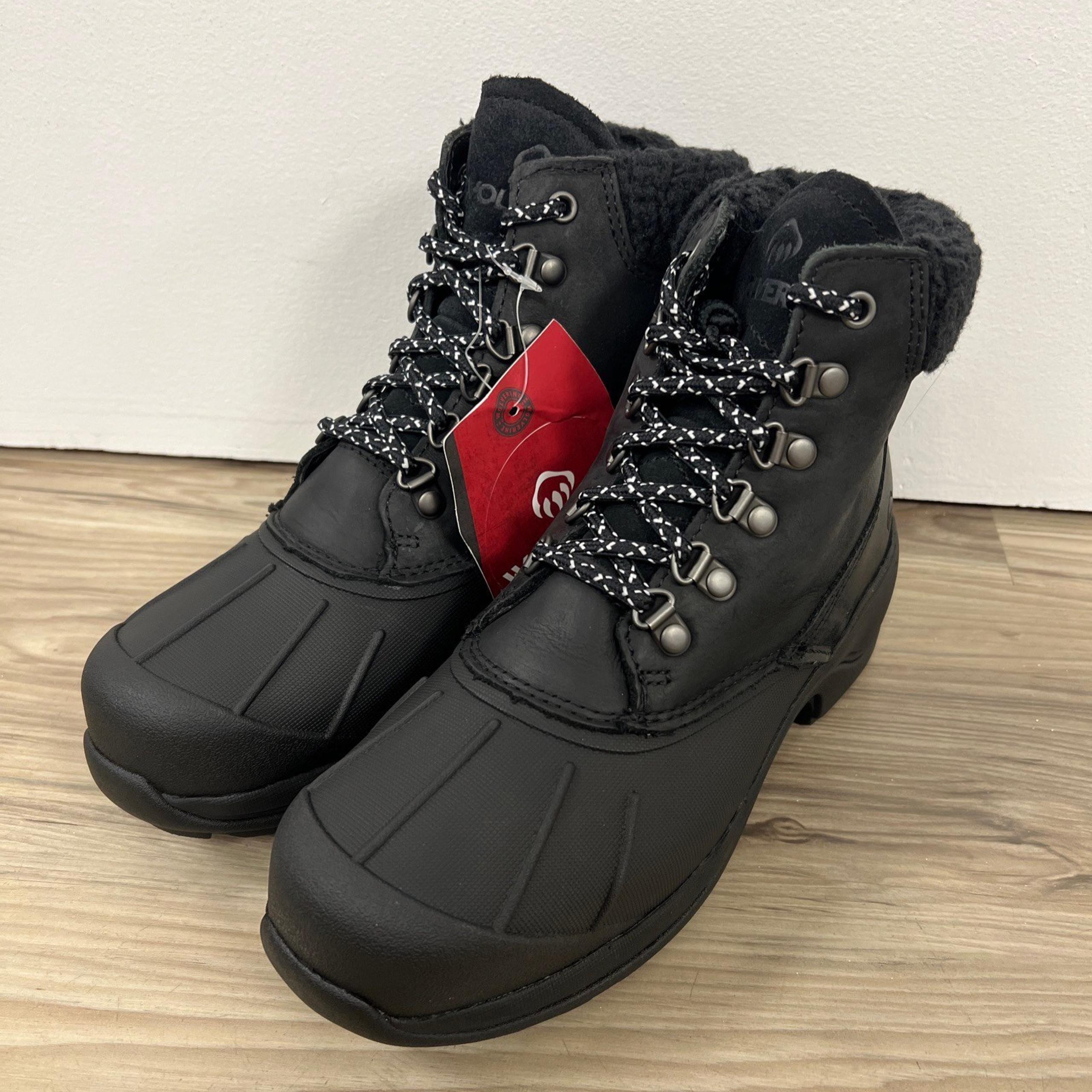 Wolverine Frost Boots Womens Size 7 M Black Insulated Winter Waterproof NWOB