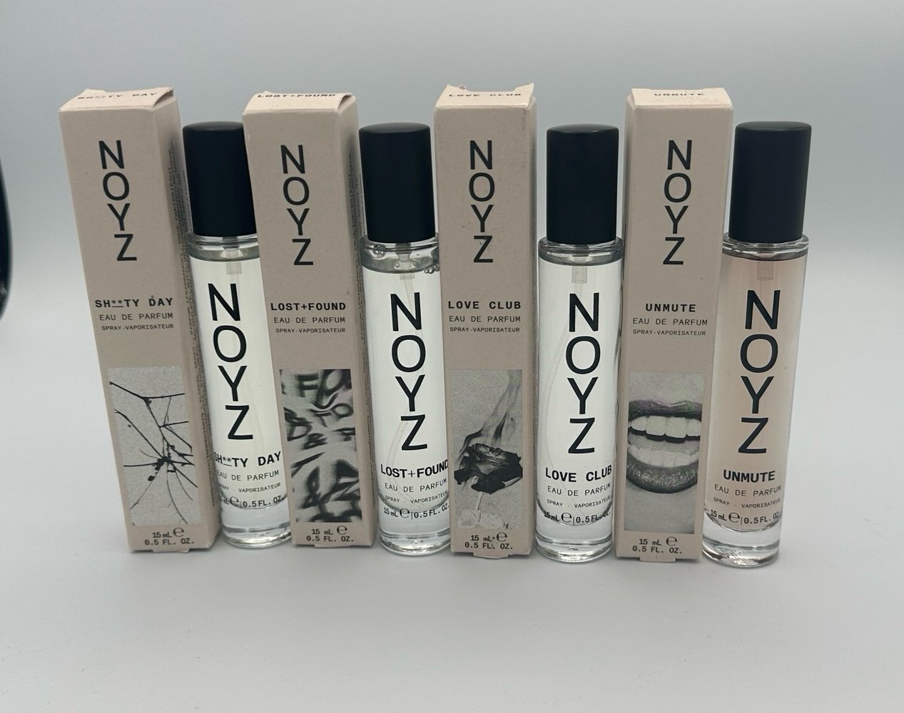 4 Noyz Perfumes: Unmute, Lost + Found, Love Club, S Day