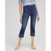 Chico’s Pull On Triple Fray Capri Size 10 Denim