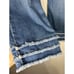 Chico’s Pull On Triple Fray Capri Size 10 Denim