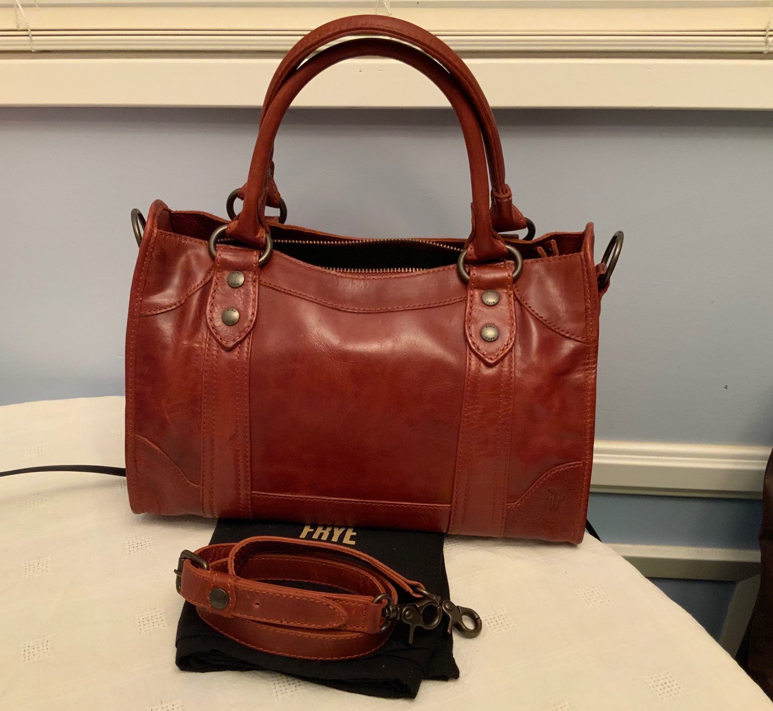 Frye Melissa Satchel Leather Bag
