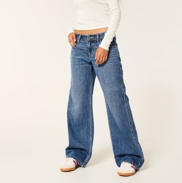 Hollister Low Rise Baggy Jeans 90s Y2K sz 33R