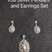 950 Silver Pendant and earrings set