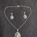 950 Silver Pendant and earrings set