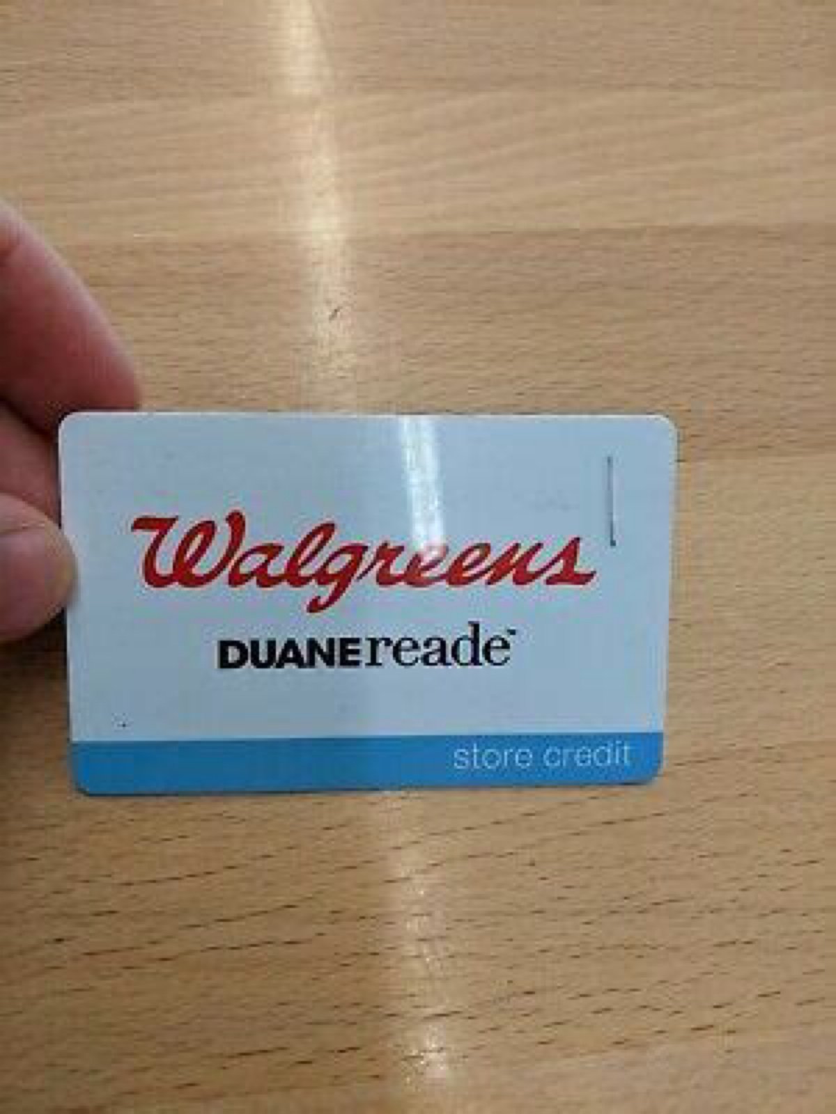 Walgreens store card