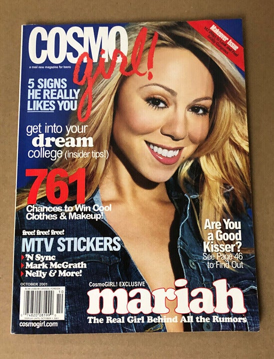 Mariah Carey Cosmo Girl Magazine - October 2001