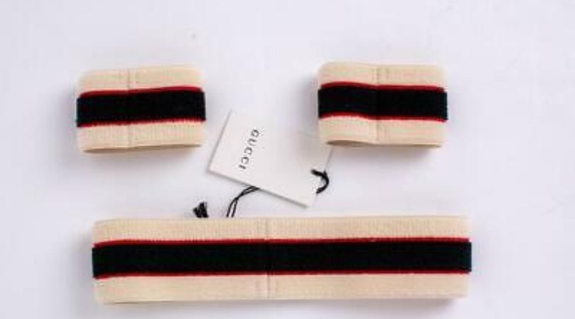 NEW Gucci Headband and Wristband Set unisex Other