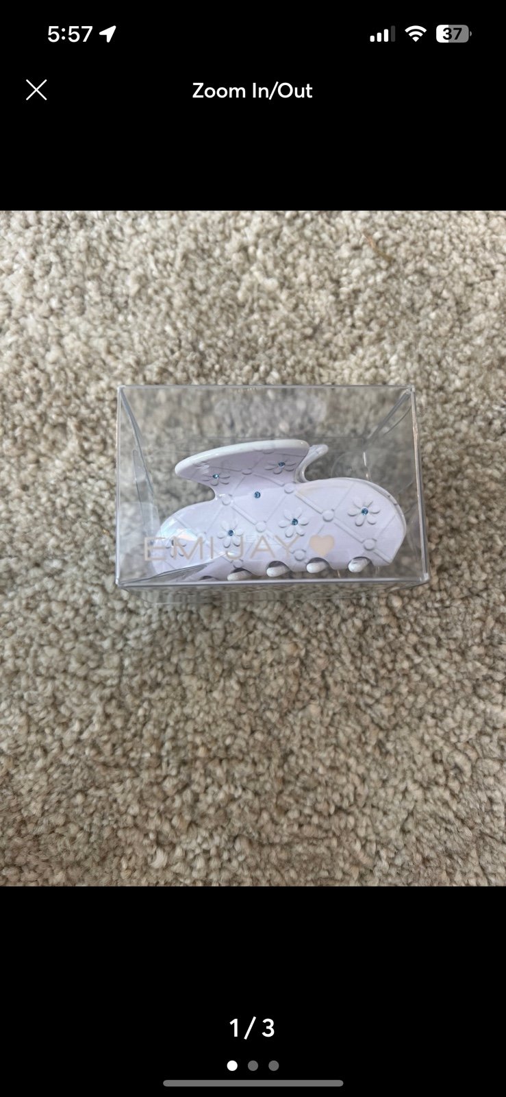 New emi jay sweetheart clip in swan