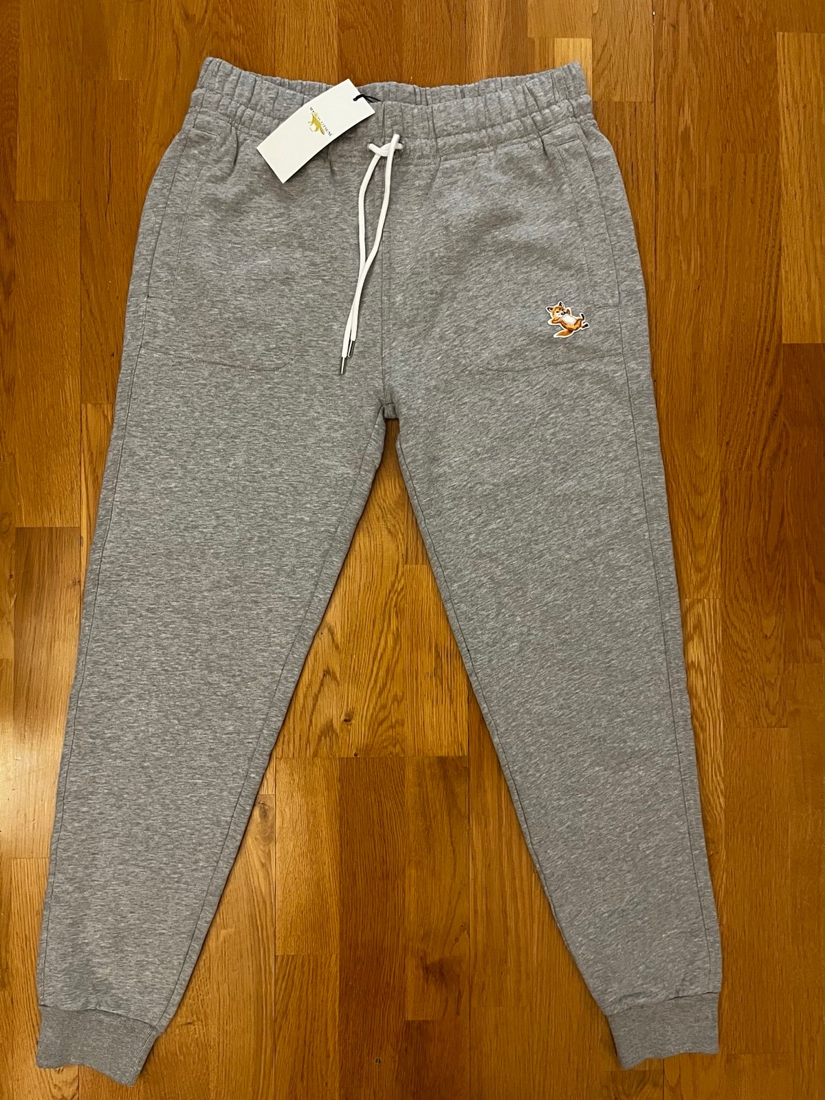 Maison Kitsune Gray Jog Pants