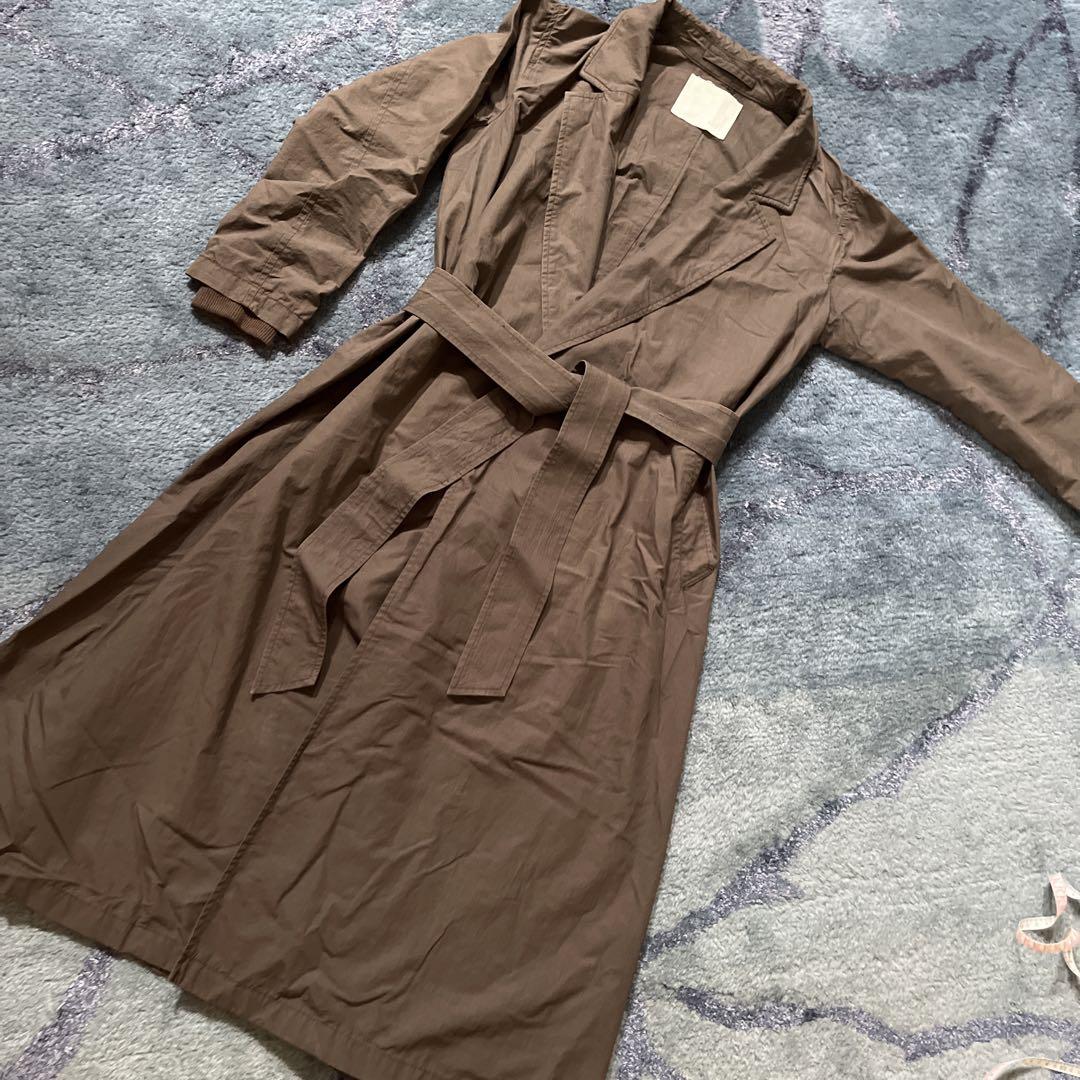 AK+1 by EFFE BEAMS Long Coat, Khaki, Size 38