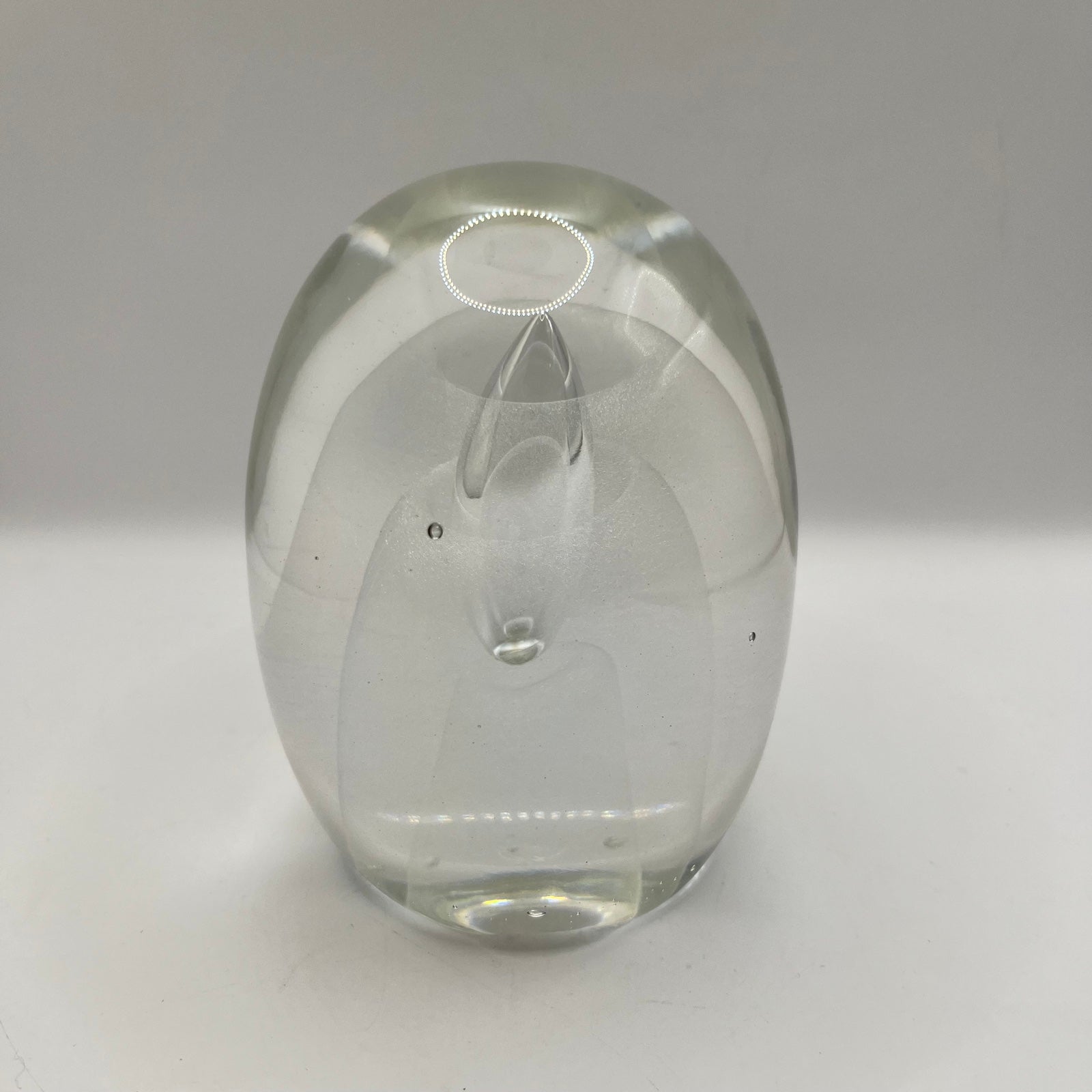 Vintage Large Hand Blown Paperweight “Veil” signed Lowell Duell 98