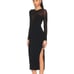NWOT Astr the label women's Leona women's black dress size small with keyhole