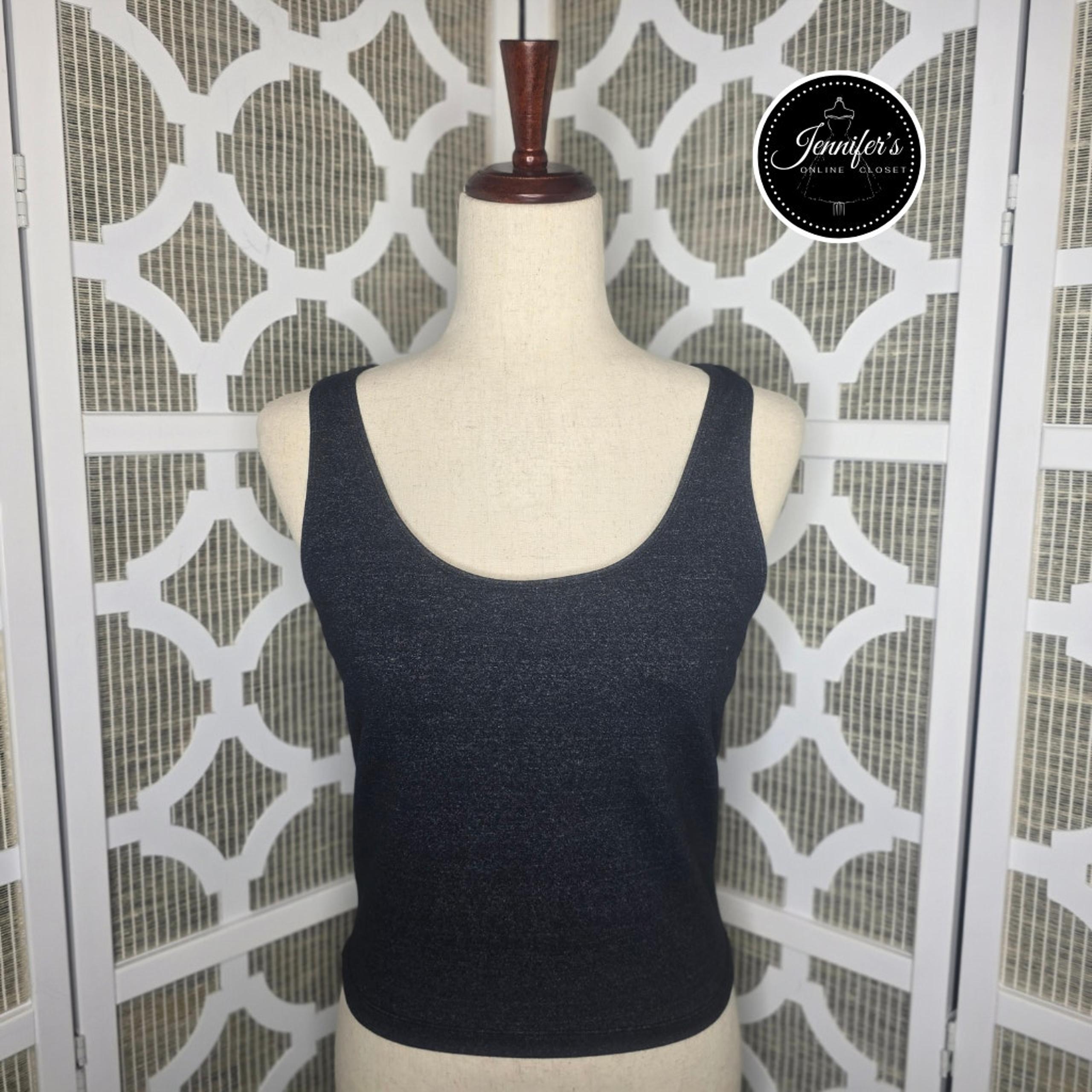 Danskin Women's Charcoal Athletic Racerback Tank Top Size XL