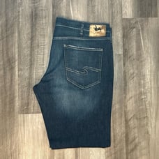 Silver Eddie Relaxed Fit Tapered Jeans - 42x34
