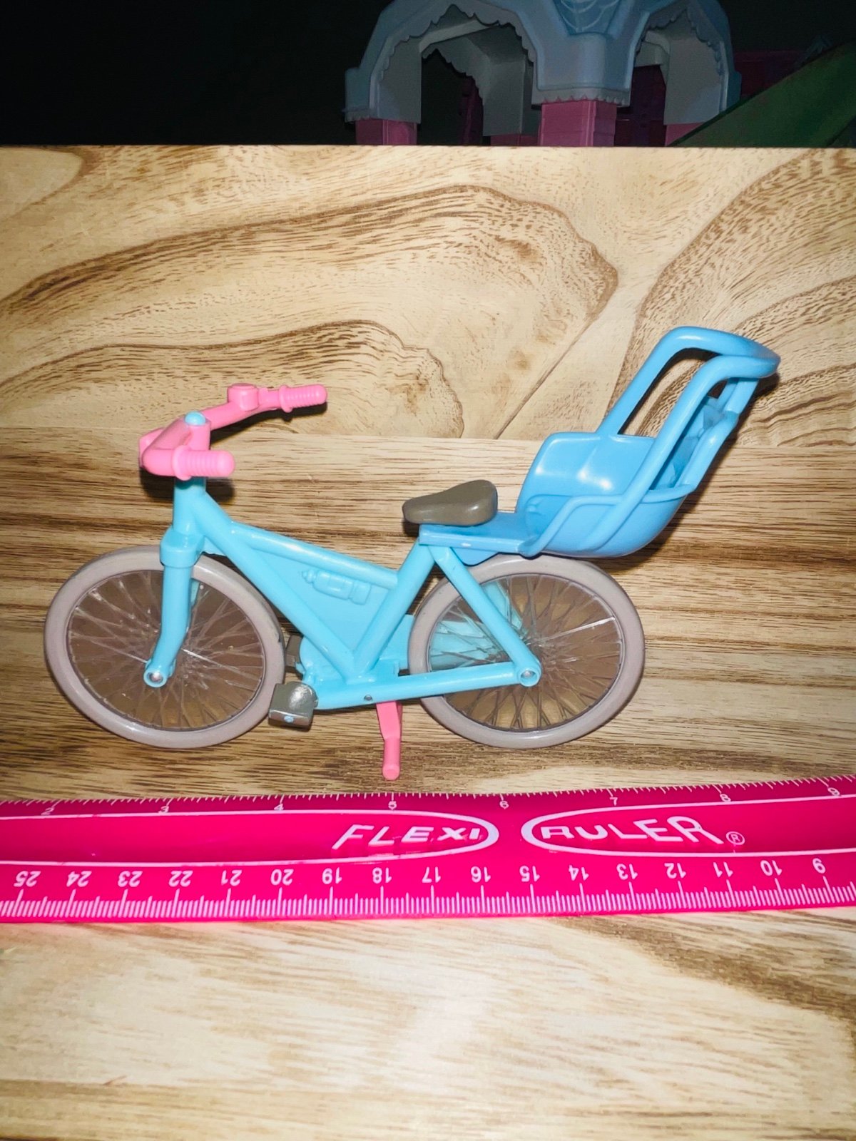 Fisher Price Loving Family Dream Dollhouse Bicycle Bike Blue/Pink With Infant