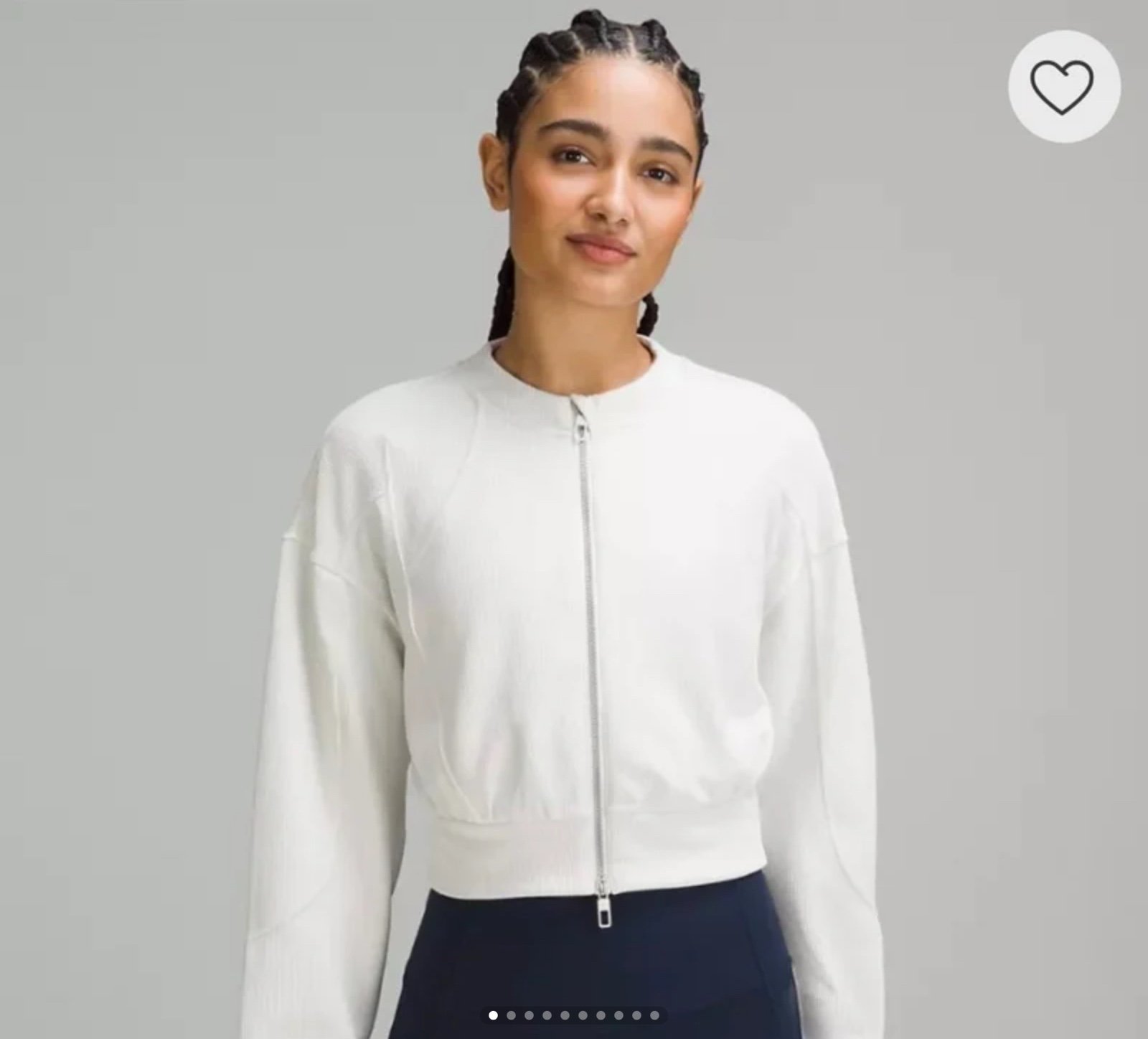 Lululemon Ribbed Softstreme Cropped Jacket sz4