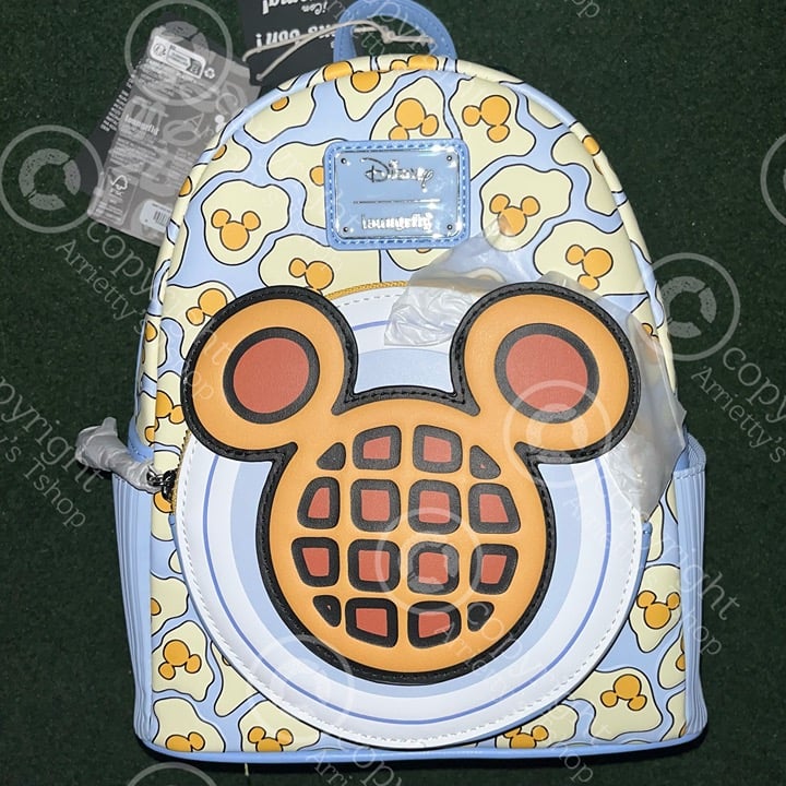 Loungefly Disney Mickey Mouse Breakfast Waffle Scented mini backpack
