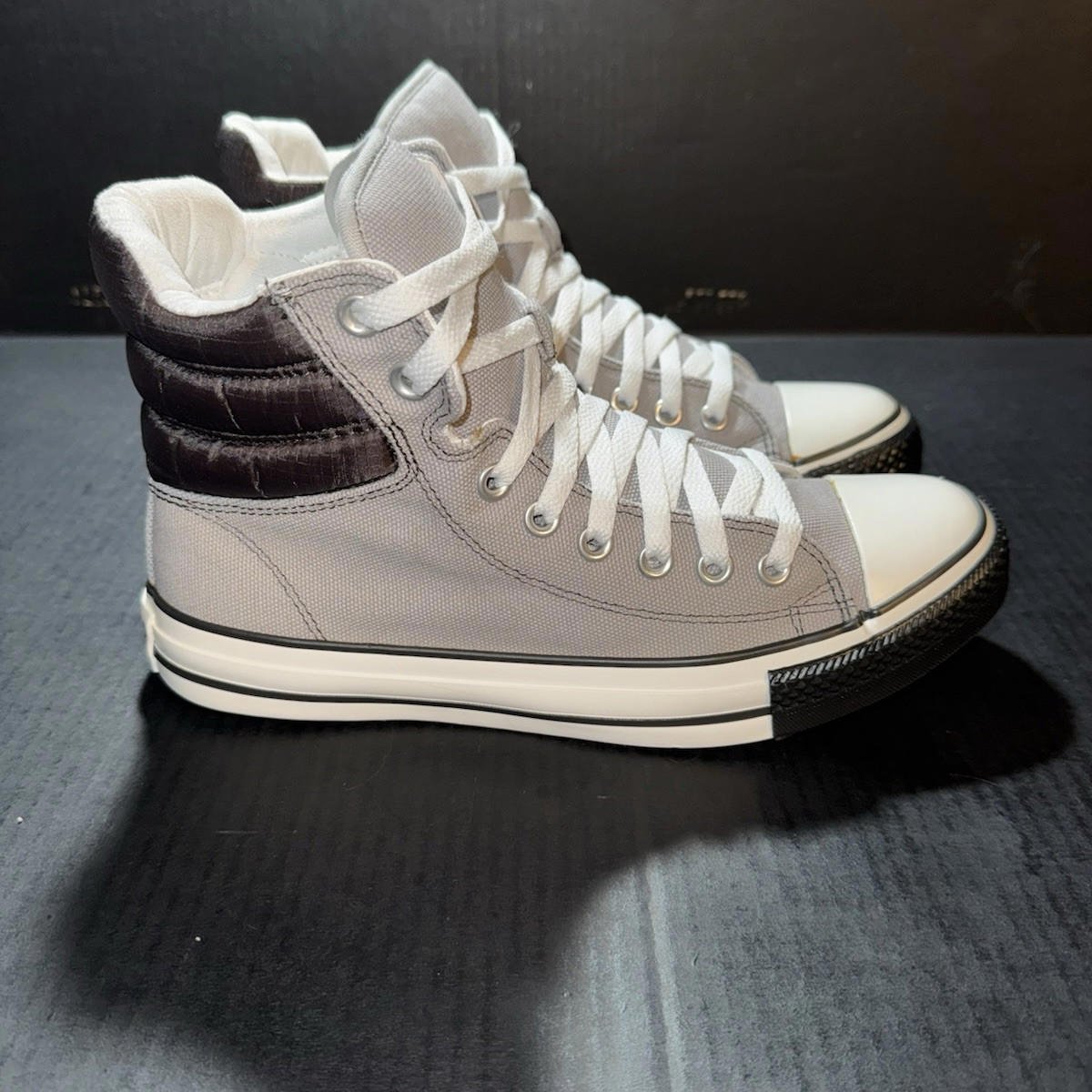 Converse Chuck Taylor All Star Padded Collar High Grey Sz 8