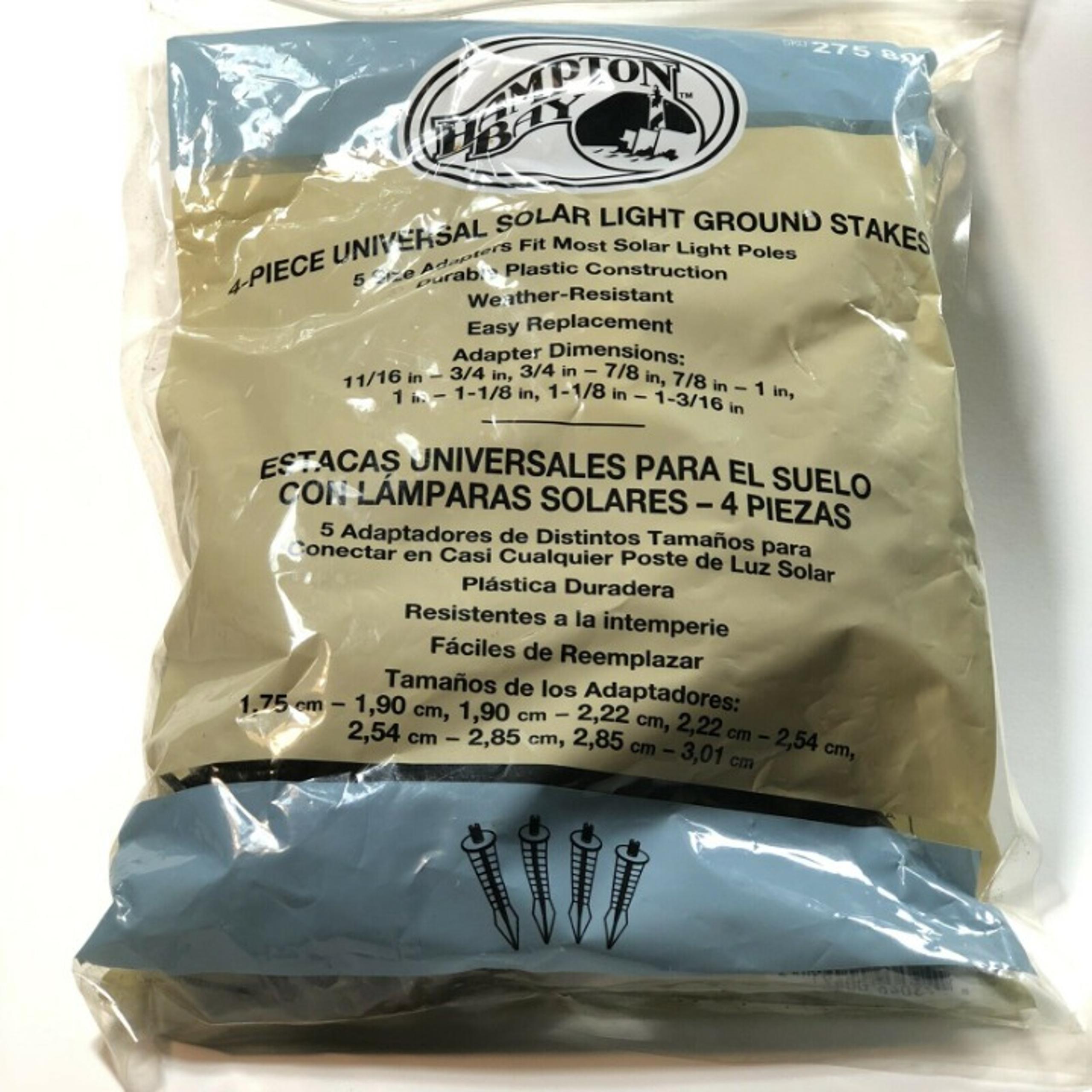 Hampton Bay 4 Piece Solar Light Stakes