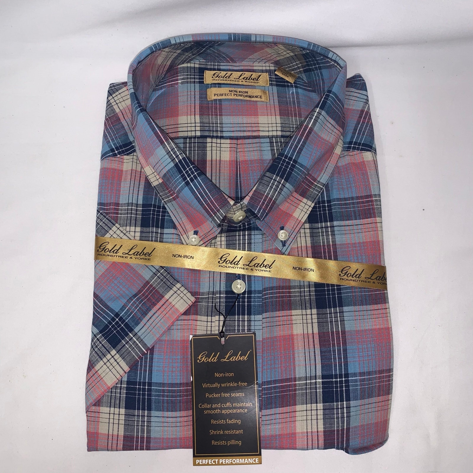 Gold Label Roundtree & Yorke Tall Man Long Sleeve Button Up 4XT