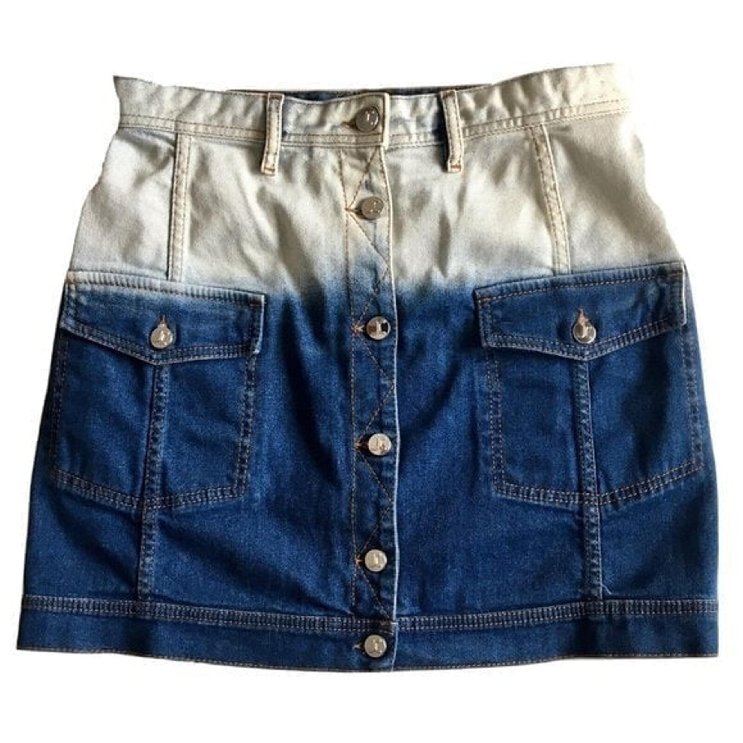 Just Cavalli Acid Wash Denim Skirt Size 29