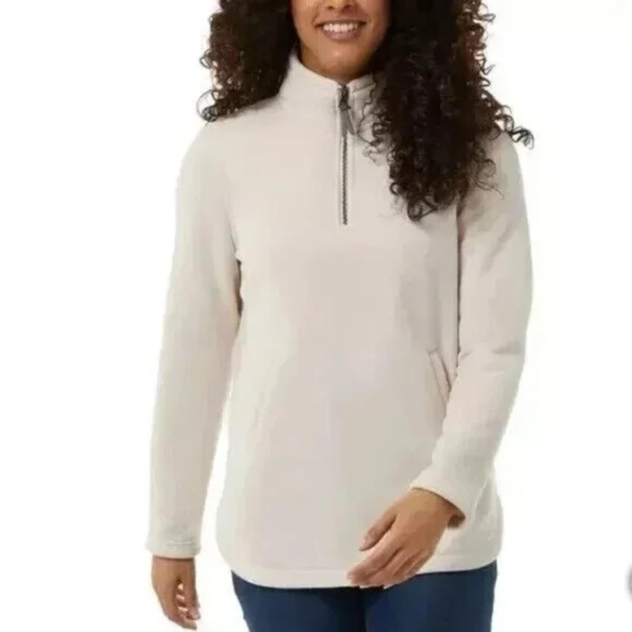 NWT 32 Degrees Heat Womens Fleece 1/4 Zip Pullover Sweater Size XL $70 JK632