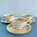 Vintage Lenox Belvidere Footed Teacup & Saucer 6 Piece Set