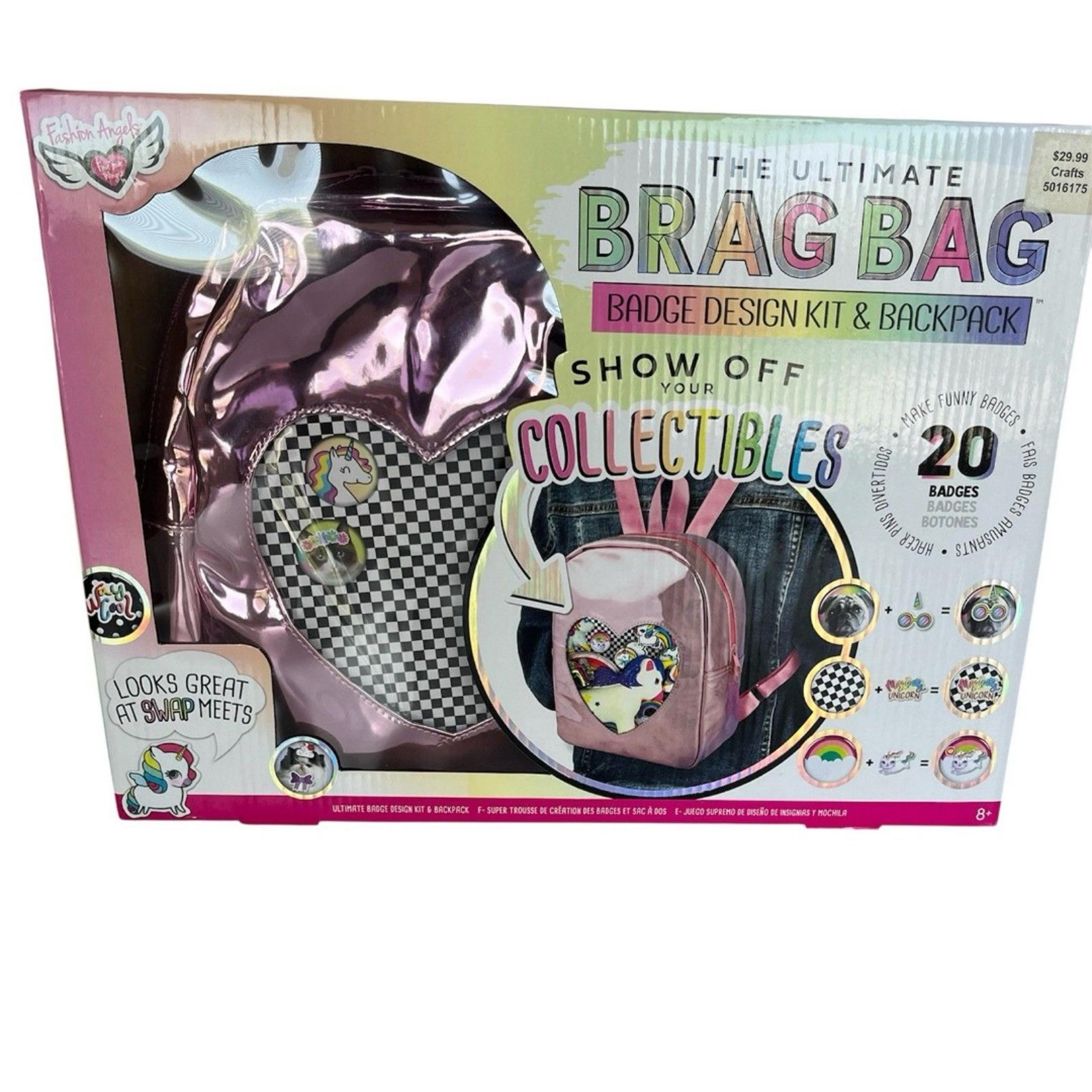 Fashion Angel Brag Bag Super Set Metallic Pink Backpack