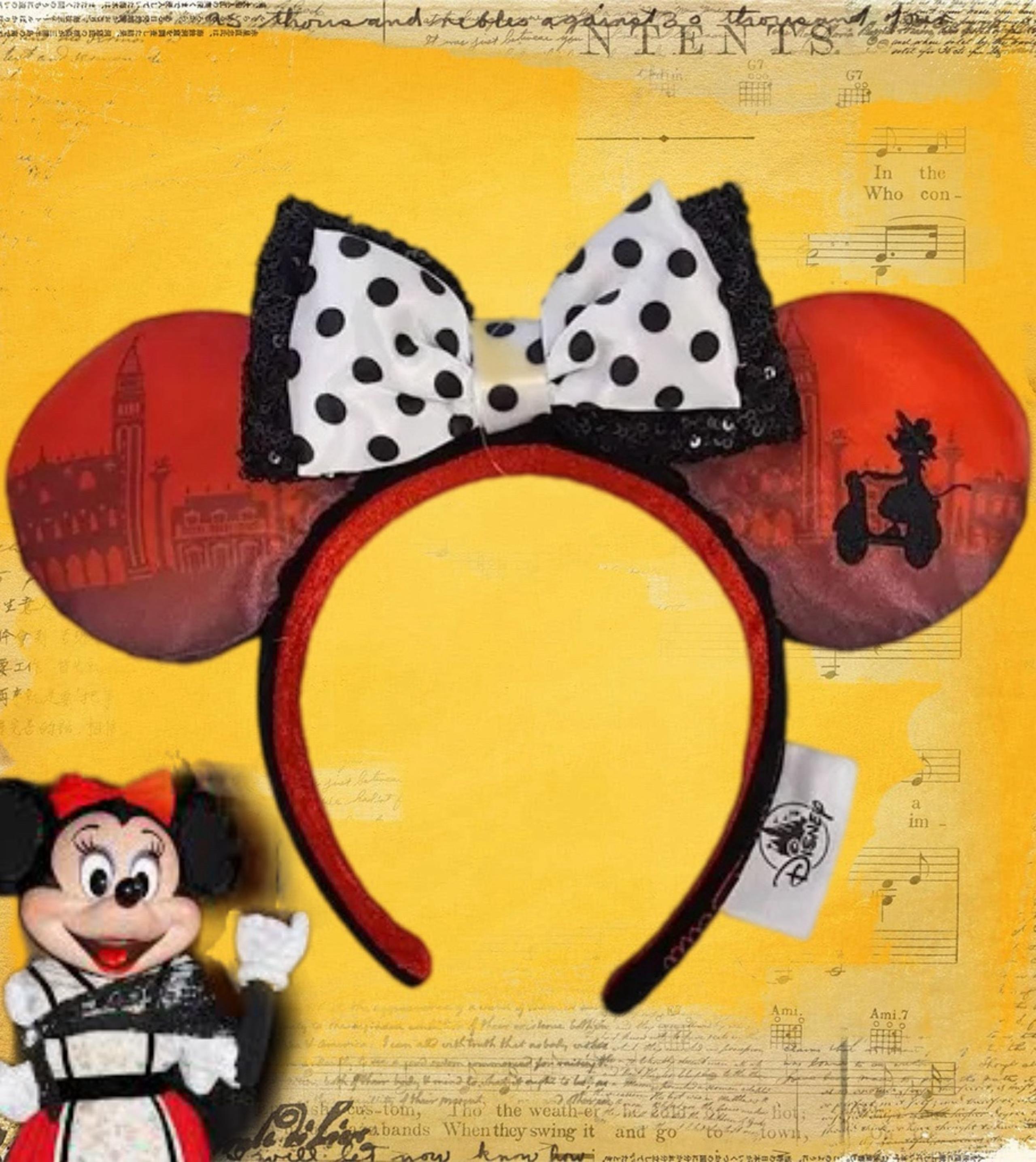 Like new Disney Minnie Ears Headband - Epcot Italia - Ciao Bella