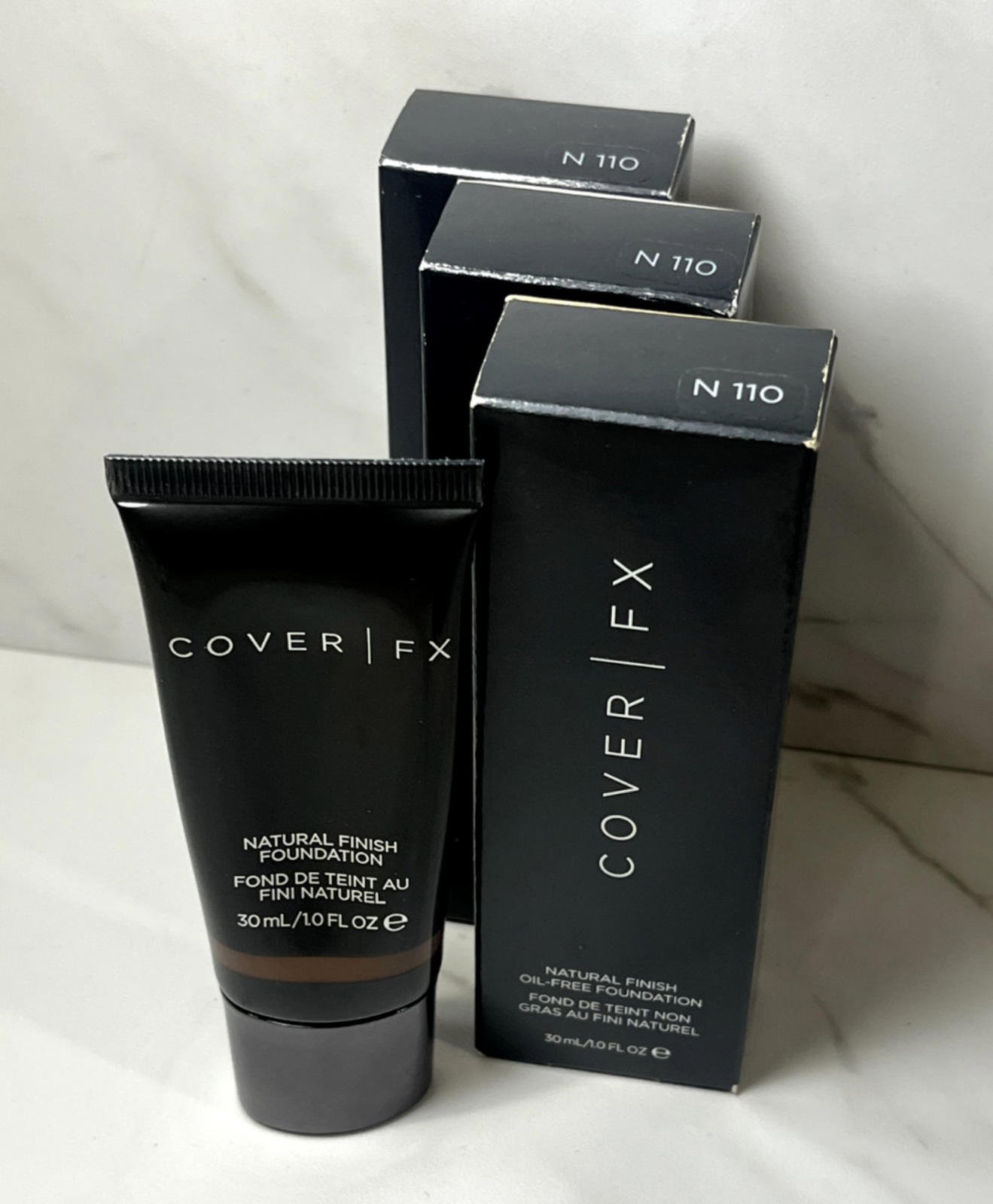 3 COVER FX Natural Finish Oil-Free Foundation - N 110 - 1 oz