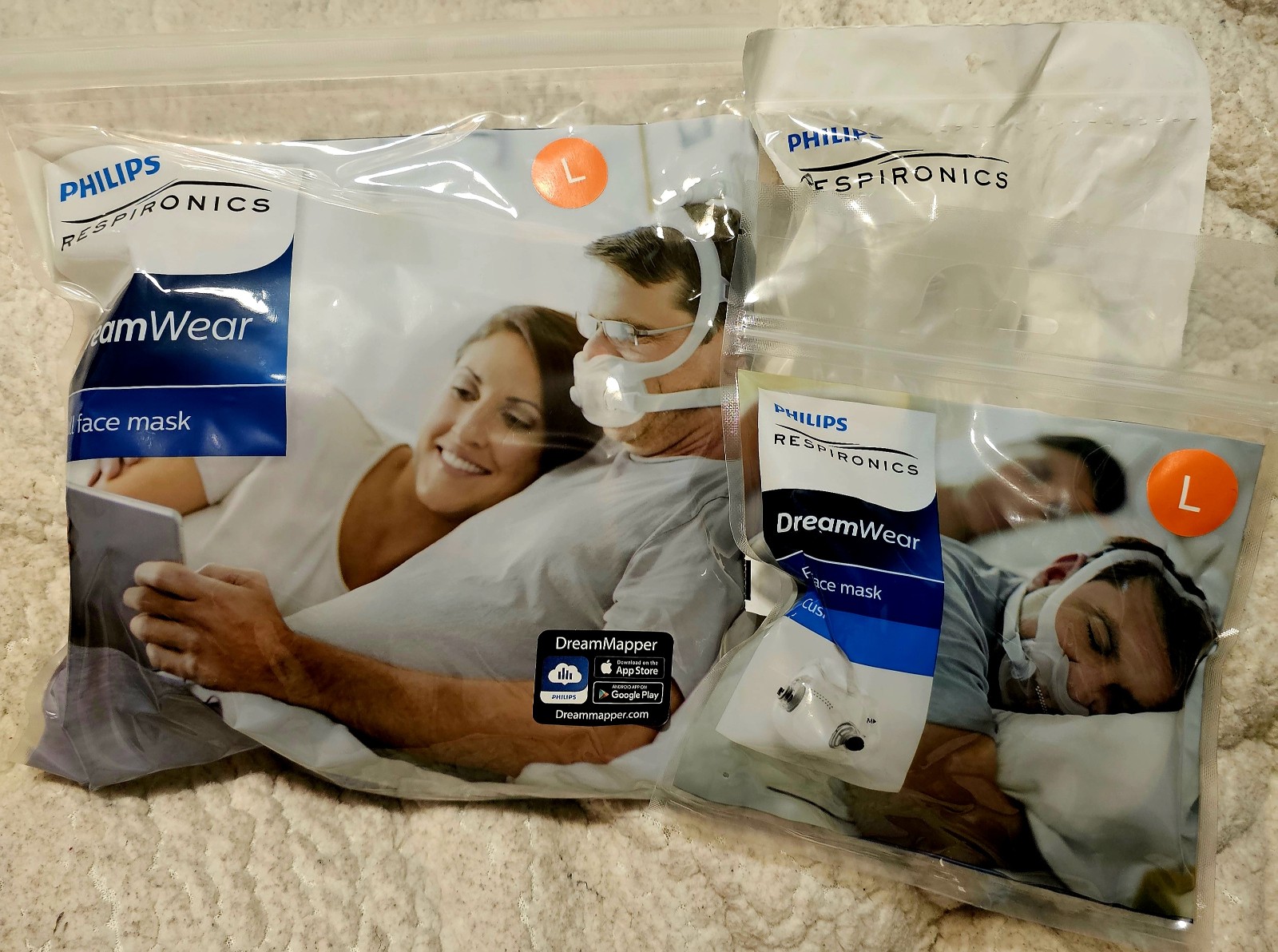 Dreamwear Full face mask (SIZE LARGE) 3 CUSHIONS- FREE SHIPPING