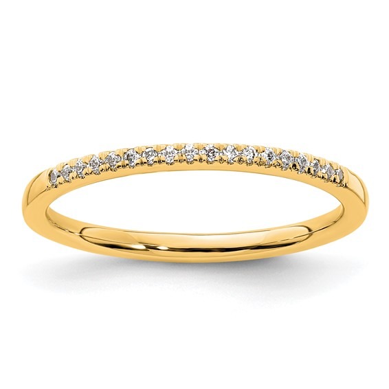 14K Yellow Gold Diamond Wedding Band Ring Gifts Fine Jewelry Anillo Matrimonio