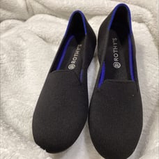 Rothy's The Loafer Black Solid Knit Fabric Slip On Casual Flats Women’s US 8