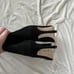 NEW Larroude x Revolve Kate Black Suede Pull On heel boot women size 11 Brand