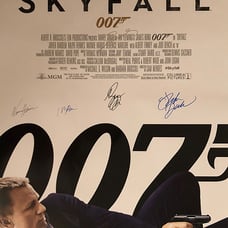 Signed skyfall Movie Poster