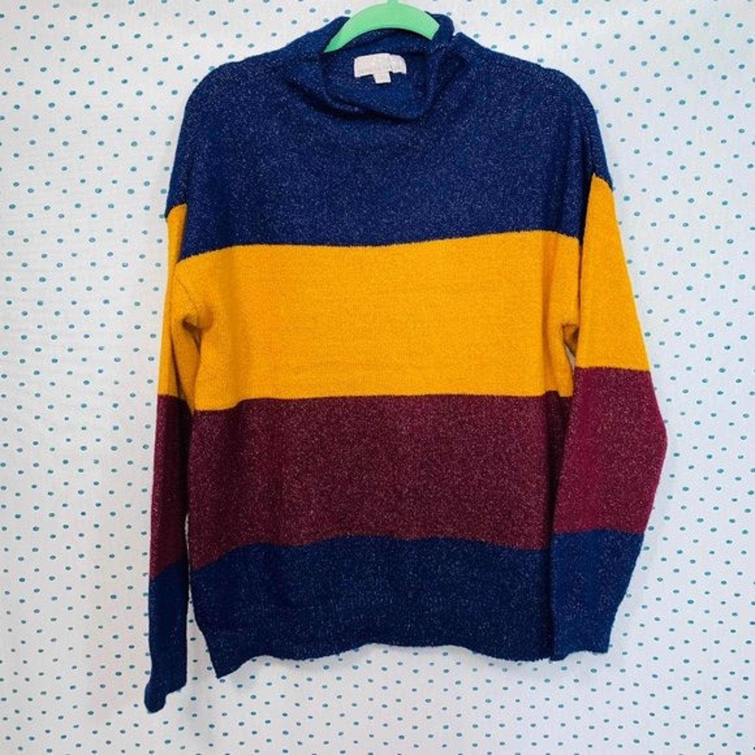 Carolyn Taylor Stripe Turtleneck Sweater