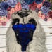 Sexy Blue Lace Teddy with Black Lace Overlay Lingerie