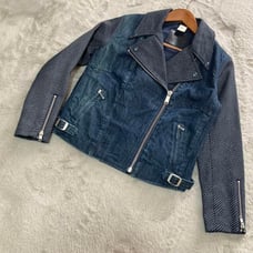 Levi's Denim Double Riders Jacket Herringbone Material Mix M